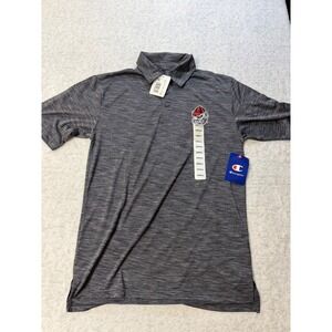 Champion Georgia Bulldogs Polo Shirt Grey Space Dye Mens Small CB MEC3GSAM NWT